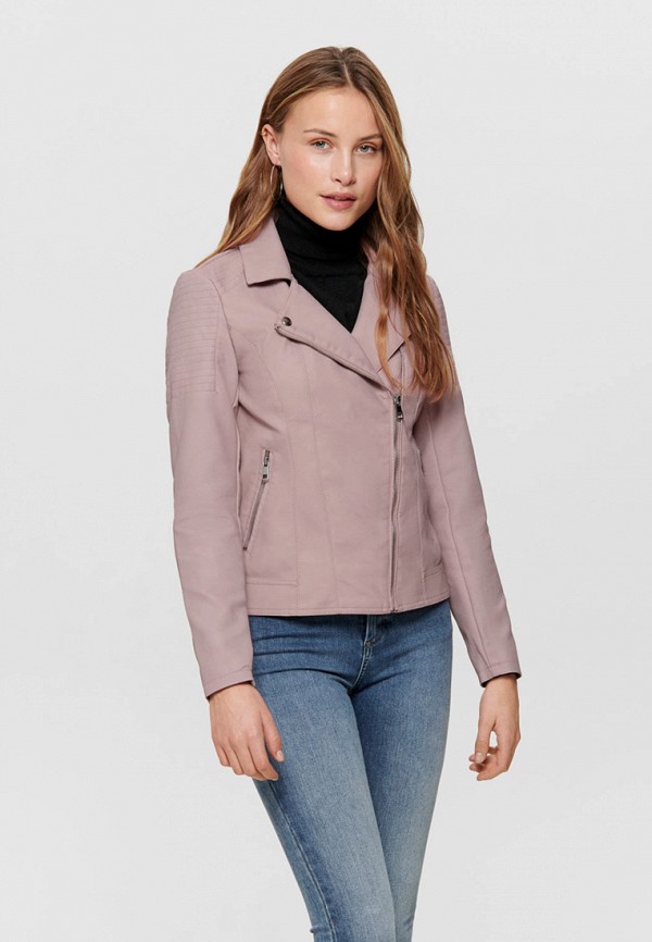 женская куртка only, фиолетовая