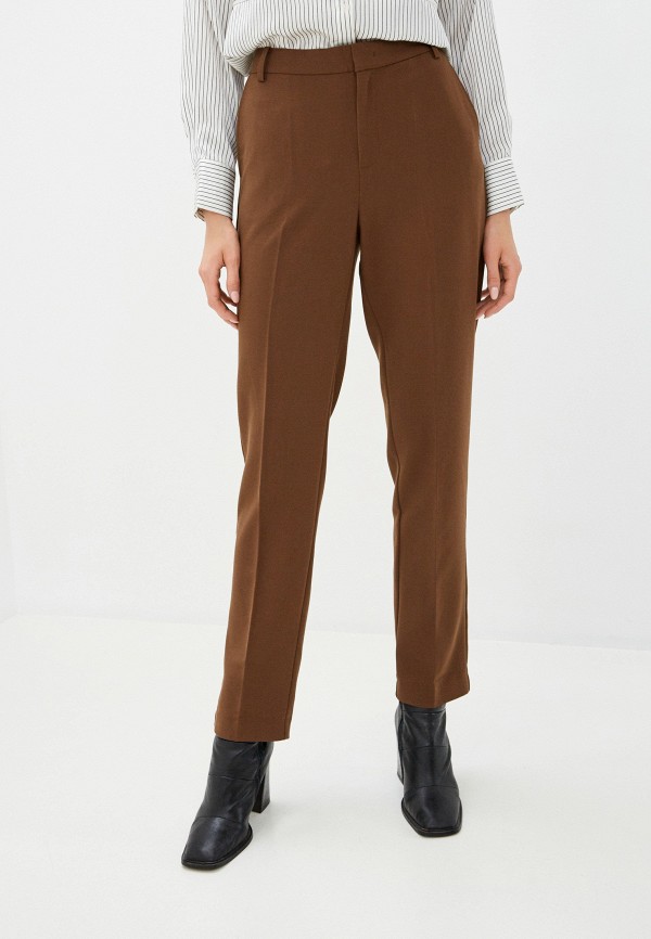 женские классические брюки part two, коричневые