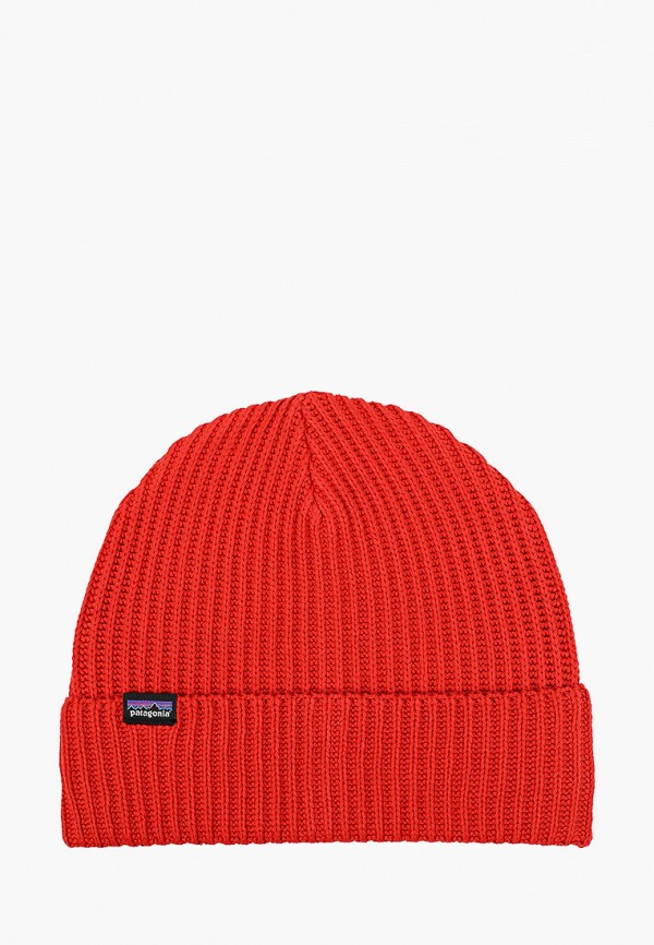 женская шапка patagonia, красная