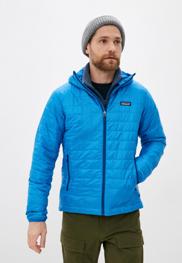 мужская куртка patagonia, голубая
