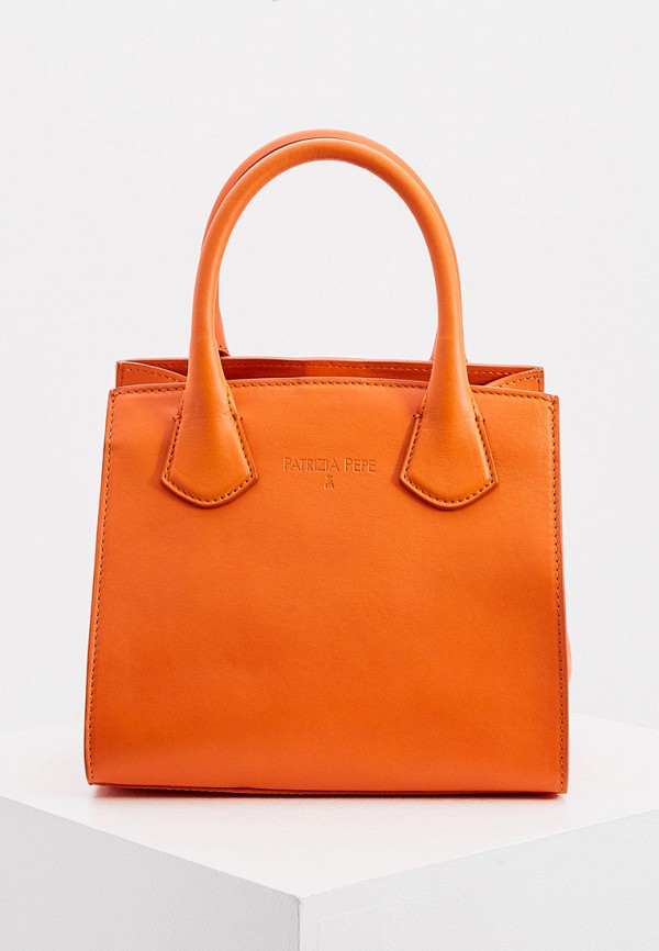 женская сумка patrizia pepe, оранжевая