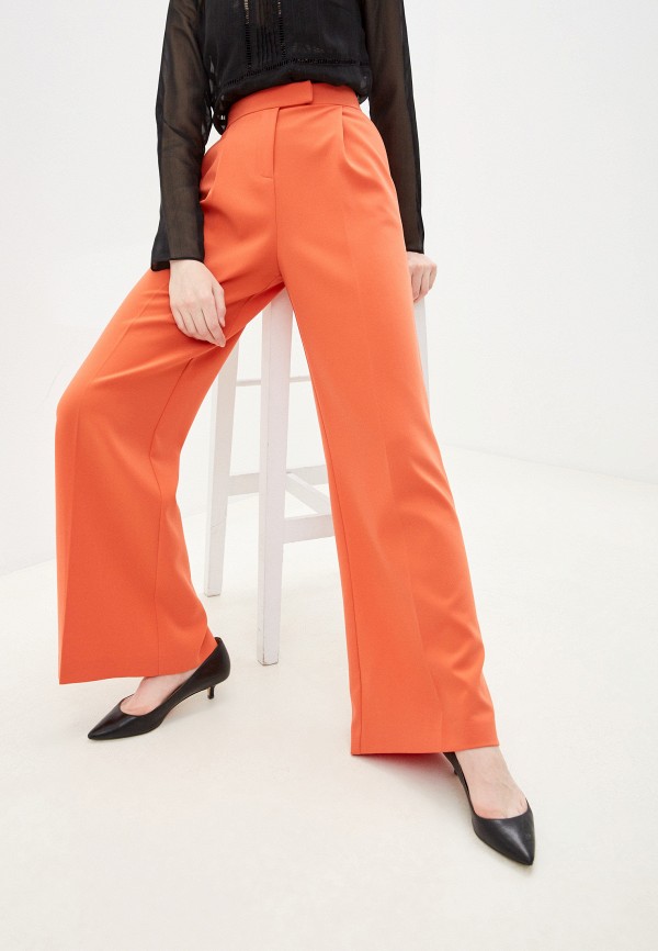 женские повседневные брюки patrizia pepe, оранжевые