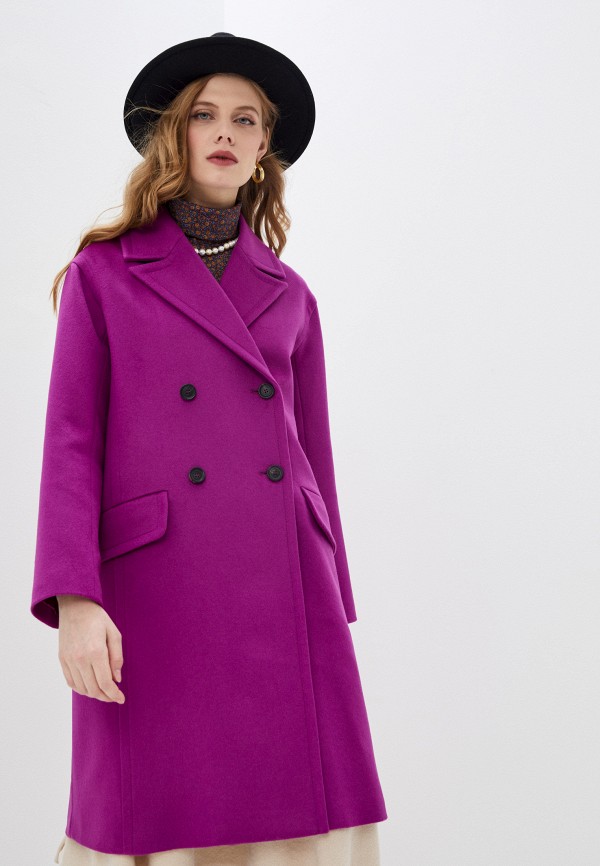 женское пальто paul & joe, фиолетовое