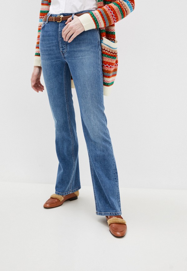женские прямые джинсы paul & joe, синие