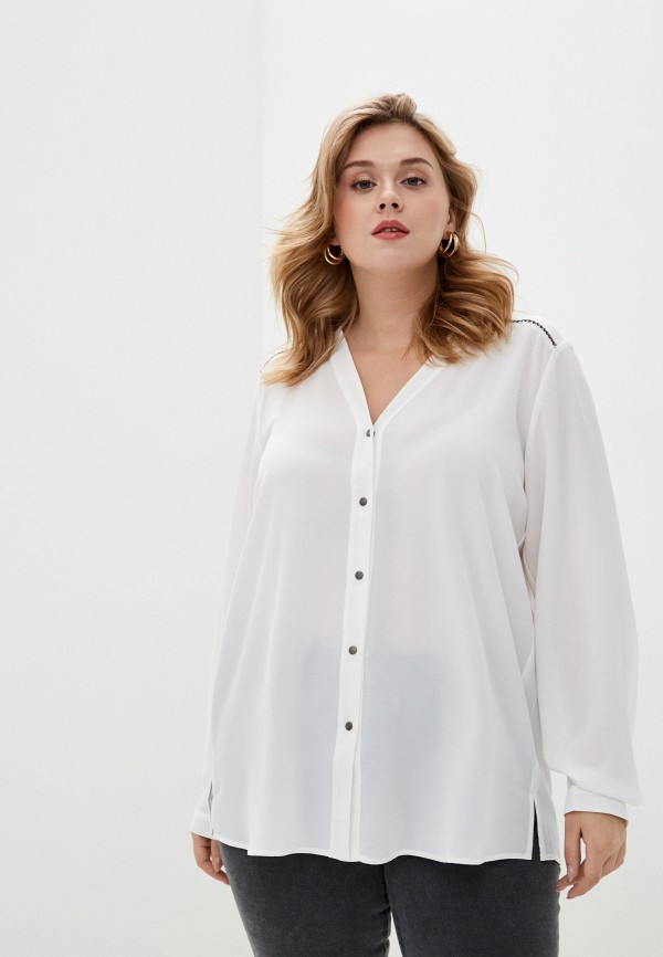 женская блузка persona by marina rinaldi, белая
