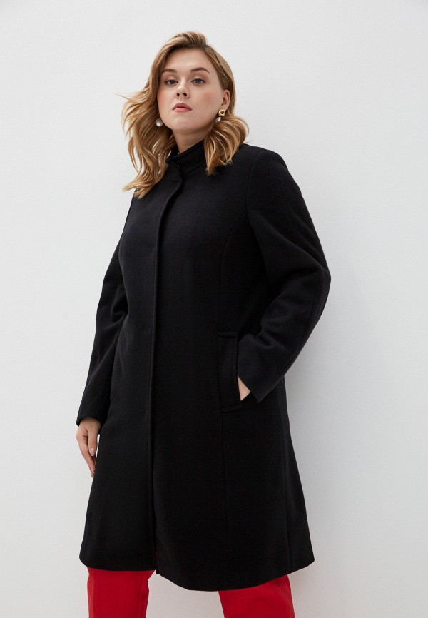 женское пальто persona by marina rinaldi, черное