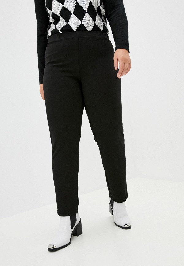 женские прямые брюки persona by marina rinaldi, черные
