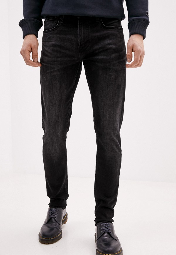 мужские зауженные джинсы pepe jeans london, серые