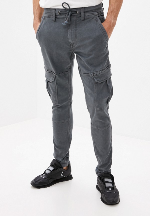 мужские брюки pepe jeans london, серые