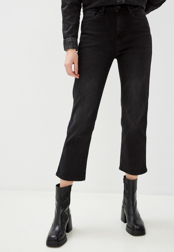 женские прямые джинсы pepe jeans london, черные