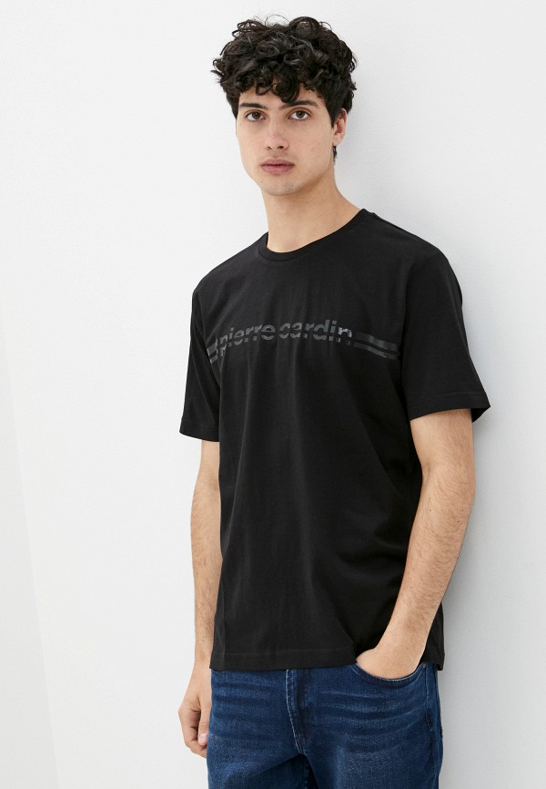 мужская футболка pierre cardin, черная