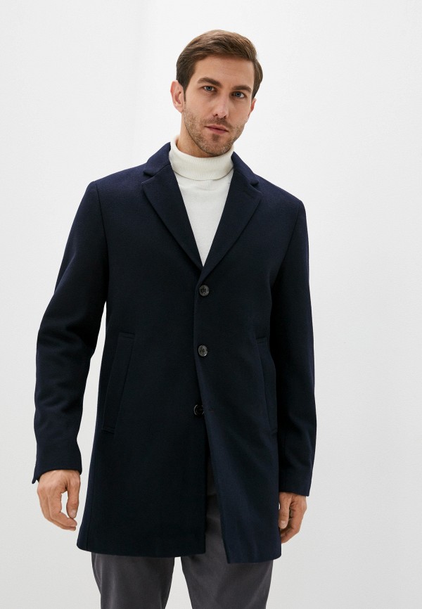 мужское пальто pierre cardin, синее