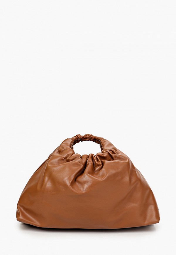 женская сумка pieces, коричневая