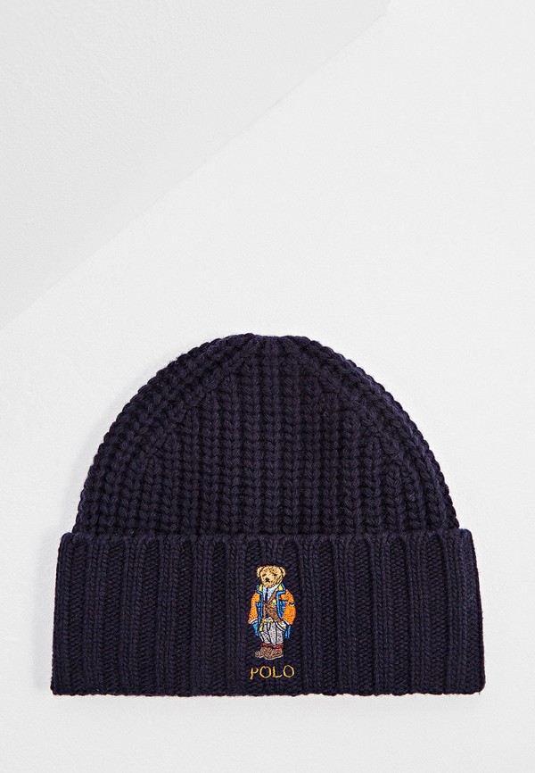 мужская шапка polo ralph lauren, синяя