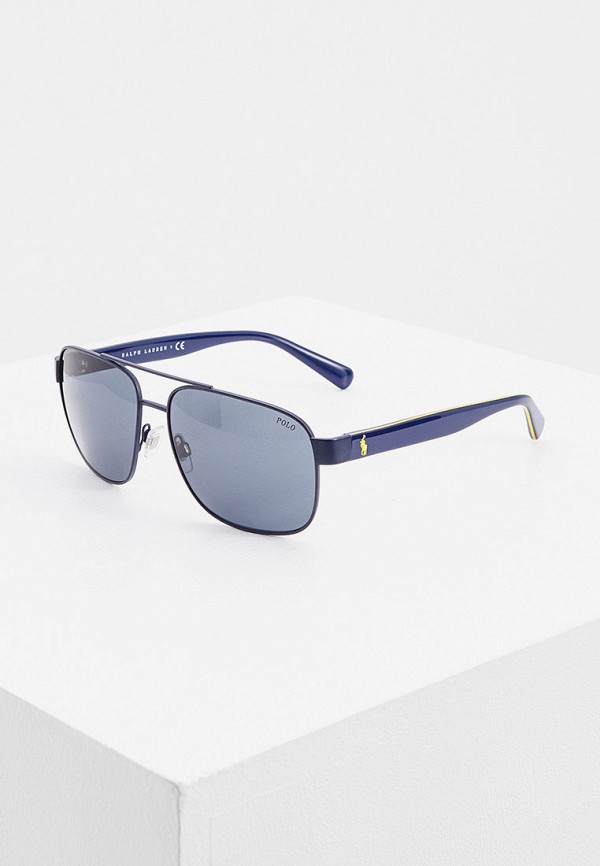 мужские солнцезащитные очки polo ralph lauren, синие