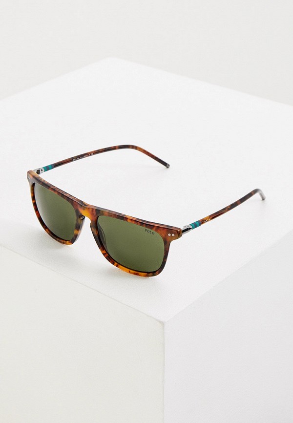 женские солнцезащитные очки polo ralph lauren, коричневые