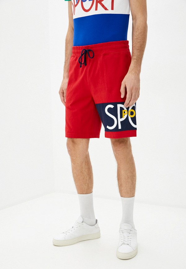 мужские спортивные шорты polo ralph lauren, красные