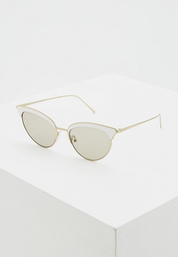 женские солнцезащитные очки prada, золотые