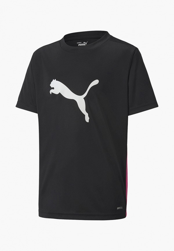 футболка puma для мальчика, черная