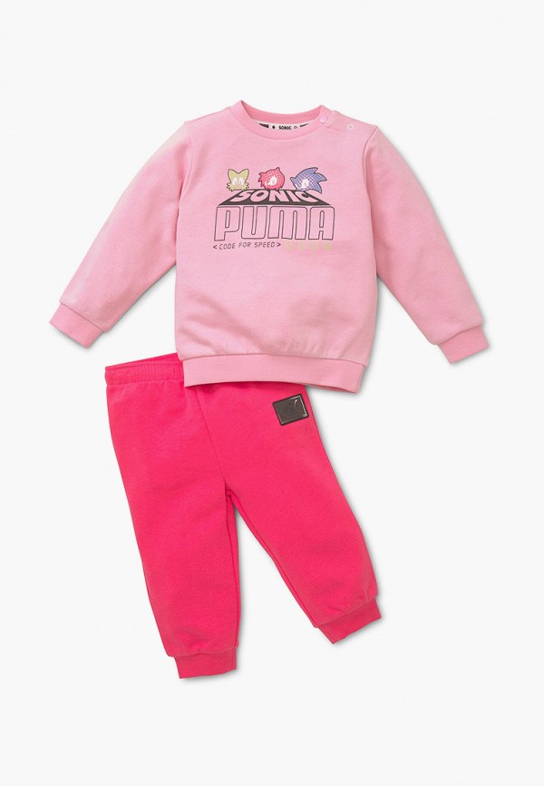 спортивный костюм puma для девочки, розовый
