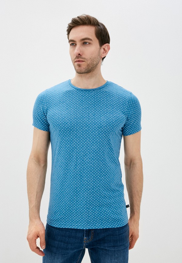 мужская футболка q/s designed by, голубая