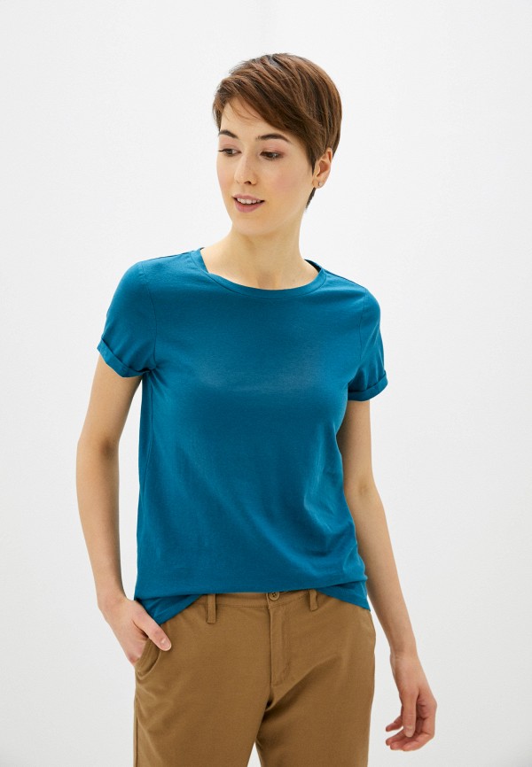 женская футболка q/s designed by, бирюзовая