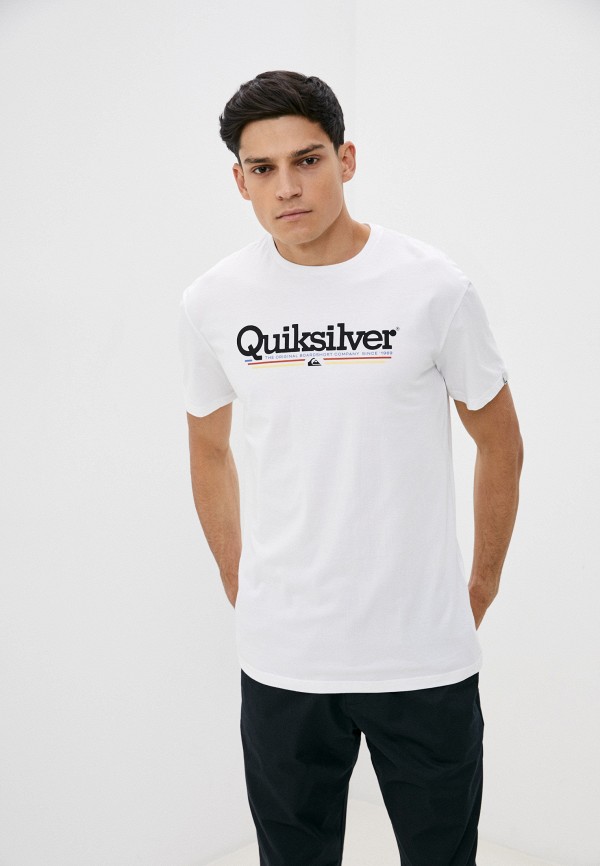 мужская спортивные футболка quiksilver, белая