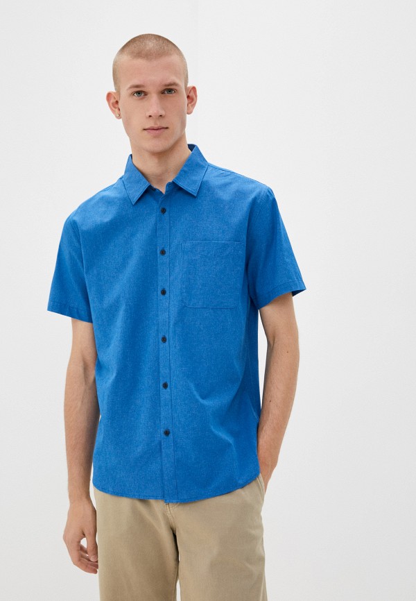 мужская рубашка quiksilver, синяя