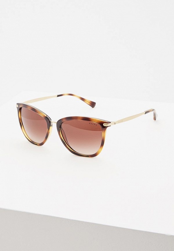 женские солнцезащитные очки ralph ralph lauren, коричневые
