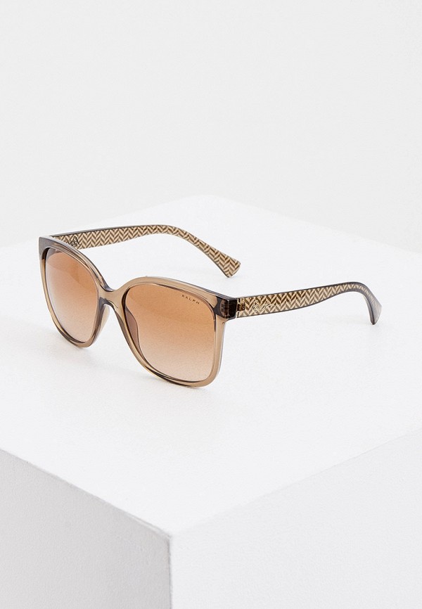 женские солнцезащитные очки ralph ralph lauren, коричневые