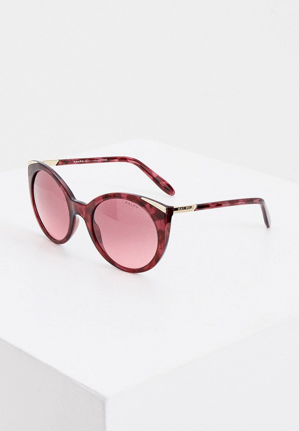 женские солнцезащитные очки ralph ralph lauren, бордовые