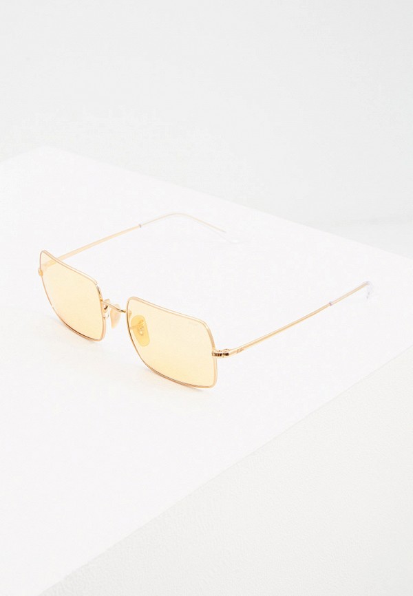 женские солнцезащитные очки ray ban, золотые