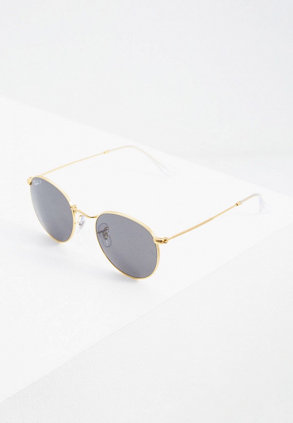 женские солнцезащитные очки ray ban, золотые