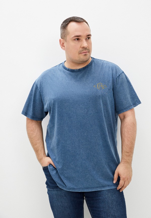 мужская футболка replika jeans, синяя