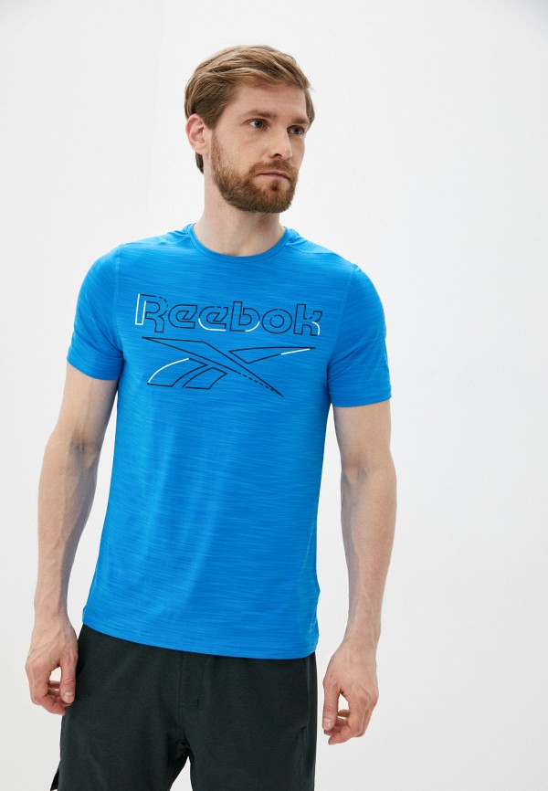мужская спортивные футболка reebok, бирюзовая