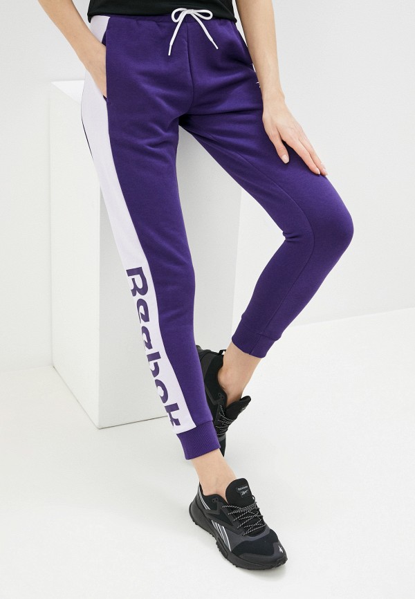 женские спортивные брюки reebok, фиолетовые
