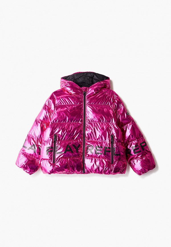 куртка replay для девочки, розовая