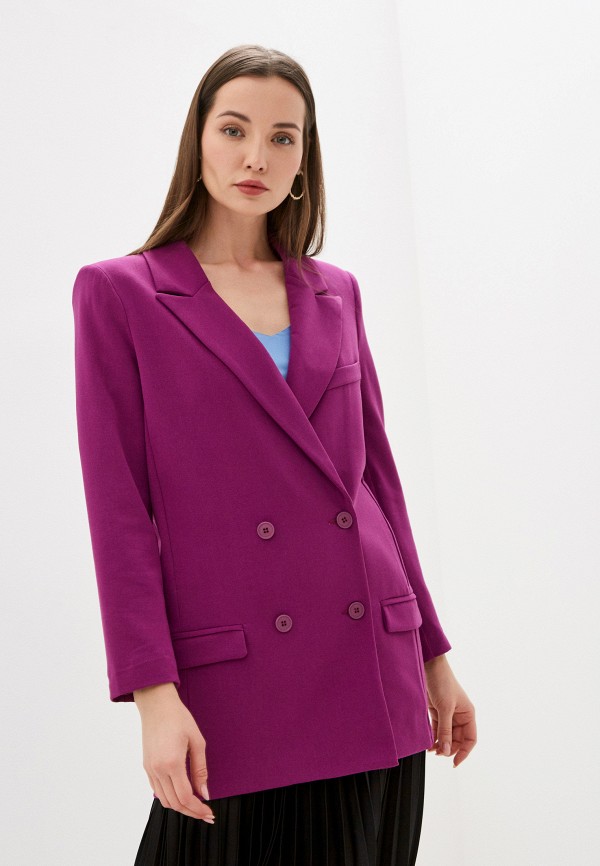 женский пиджак rinascimento, фиолетовый