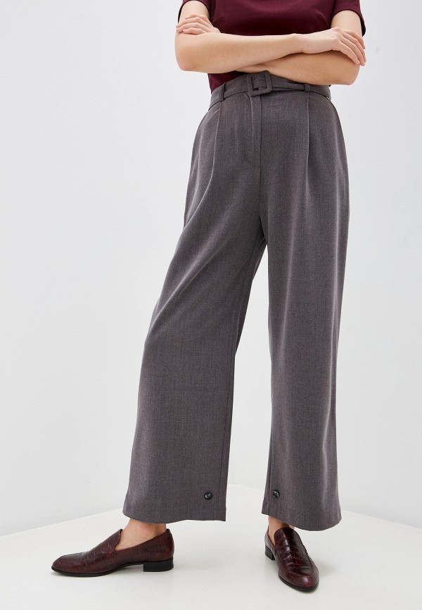 женские классические брюки rinascimento, серые