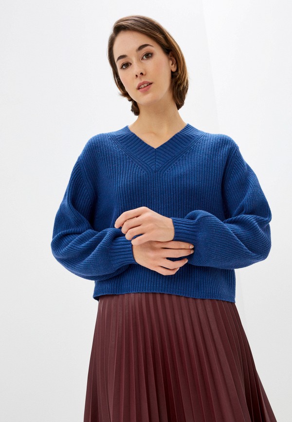 женский пуловер rodier, синий