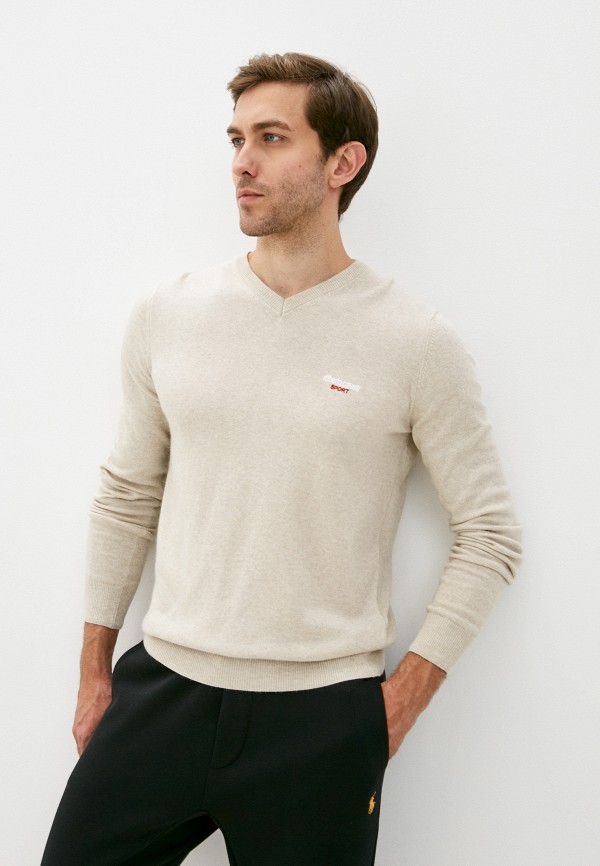 мужской пуловер roberto cavalli sport, бежевый