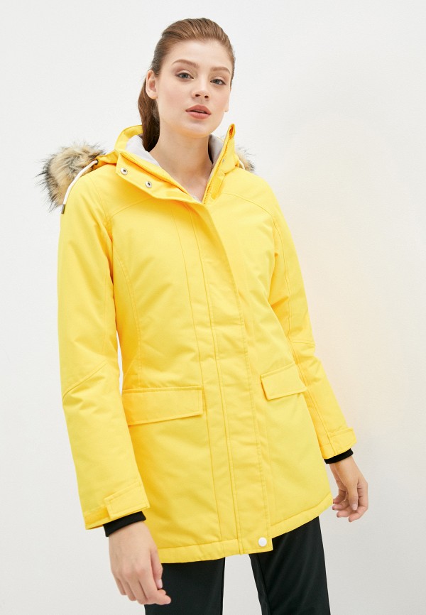 женская куртка rukka, желтая