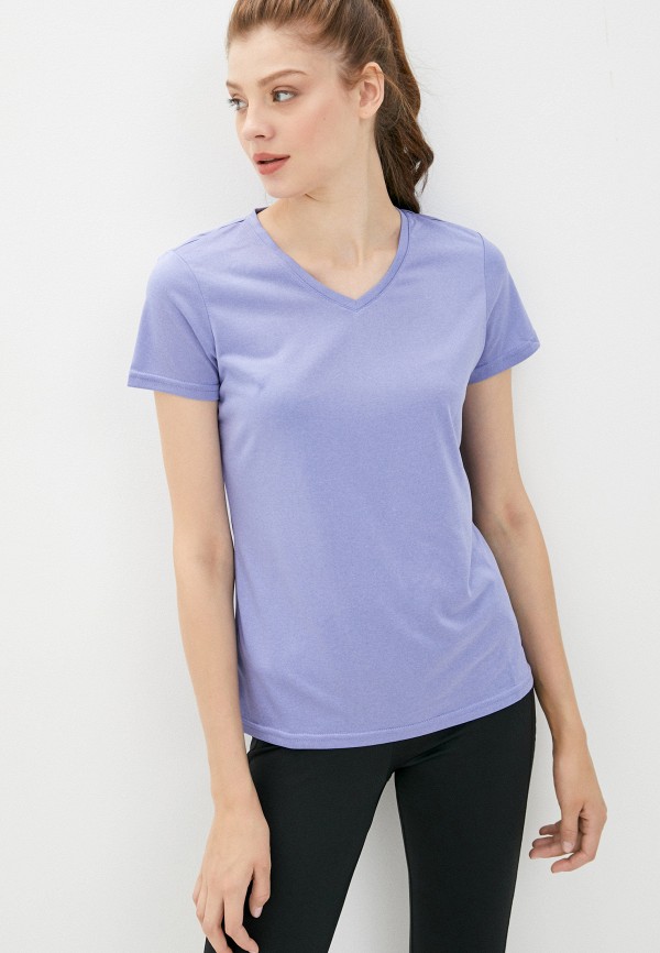 женская спортивные футболка rukka, фиолетовая
