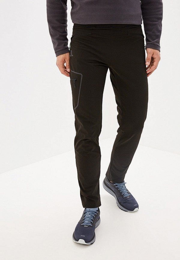 мужские спортивные спортивные брюки salomon, черные