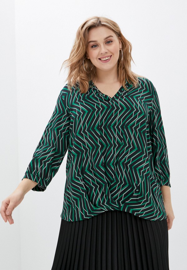 женская блузка samoon by gerry weber, зеленая
