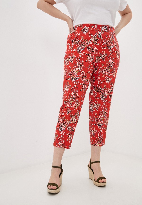 женские прямые брюки samoon by gerry weber, красные