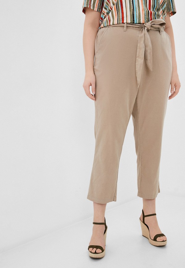 женские прямые брюки samoon by gerry weber, бежевые