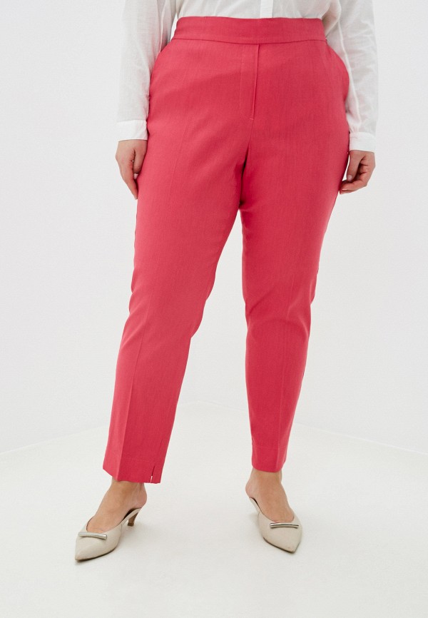 женские прямые брюки samoon by gerry weber, розовые