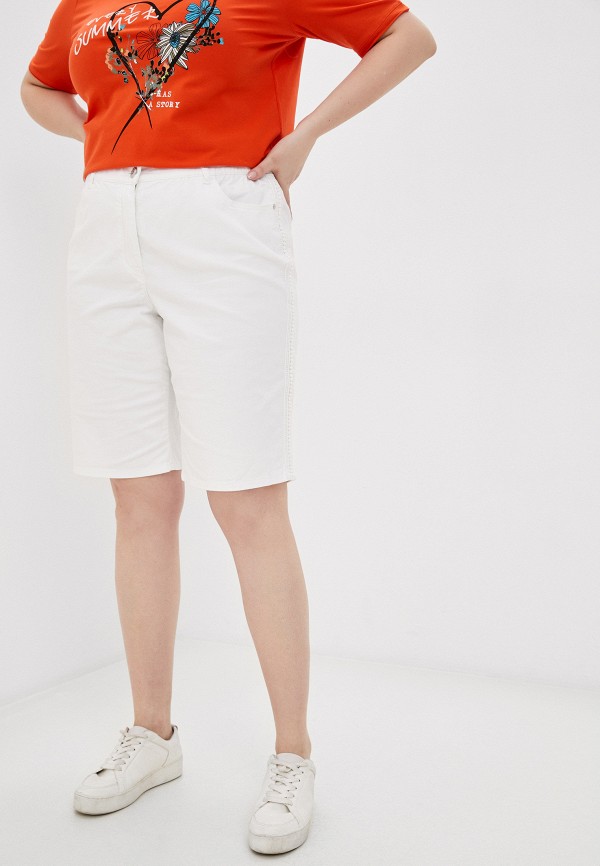 женские повседневные шорты samoon by gerry weber, белые