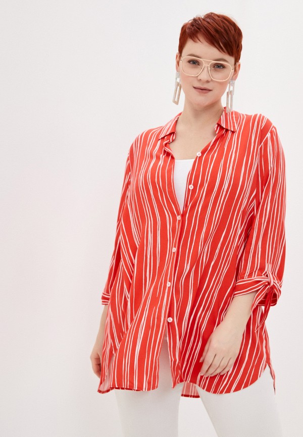 женская блузка samoon by gerry weber, красная